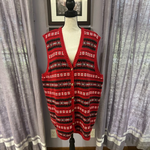 Vintage Northcrest Fair Isle Vest - Picture 1 of 5